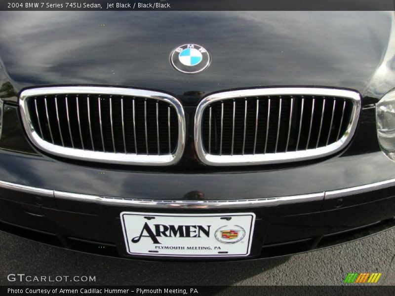 Jet Black / Black/Black 2004 BMW 7 Series 745Li Sedan