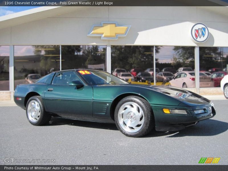 Polo Green Metallic / Light Beige 1996 Chevrolet Corvette Coupe