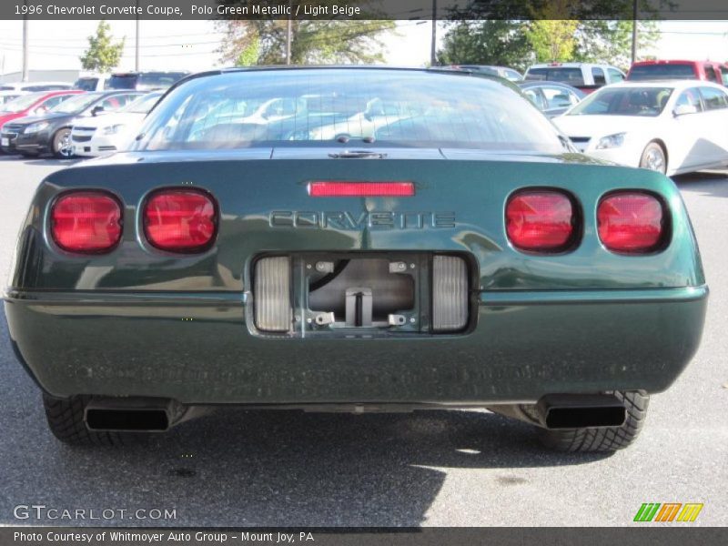 Polo Green Metallic / Light Beige 1996 Chevrolet Corvette Coupe