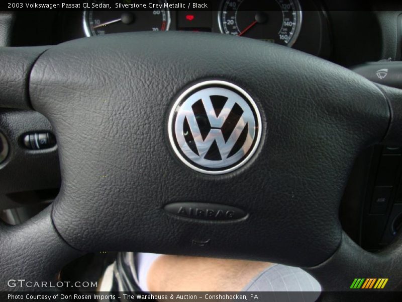 Silverstone Grey Metallic / Black 2003 Volkswagen Passat GL Sedan