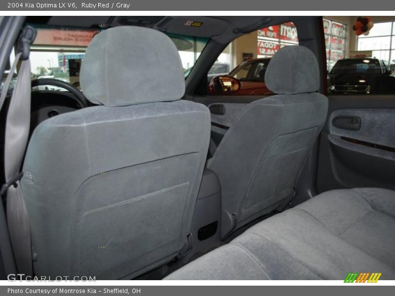 Ruby Red / Gray 2004 Kia Optima LX V6