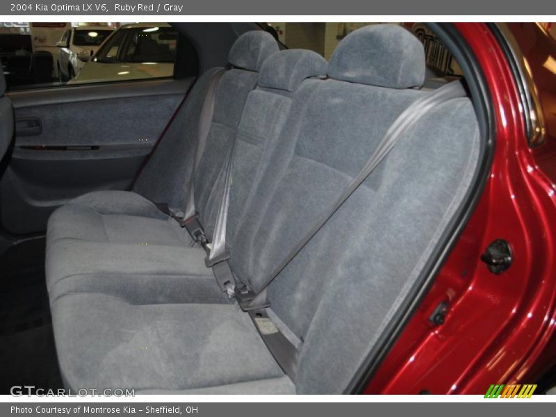 Ruby Red / Gray 2004 Kia Optima LX V6