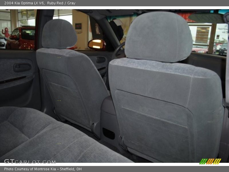 Ruby Red / Gray 2004 Kia Optima LX V6