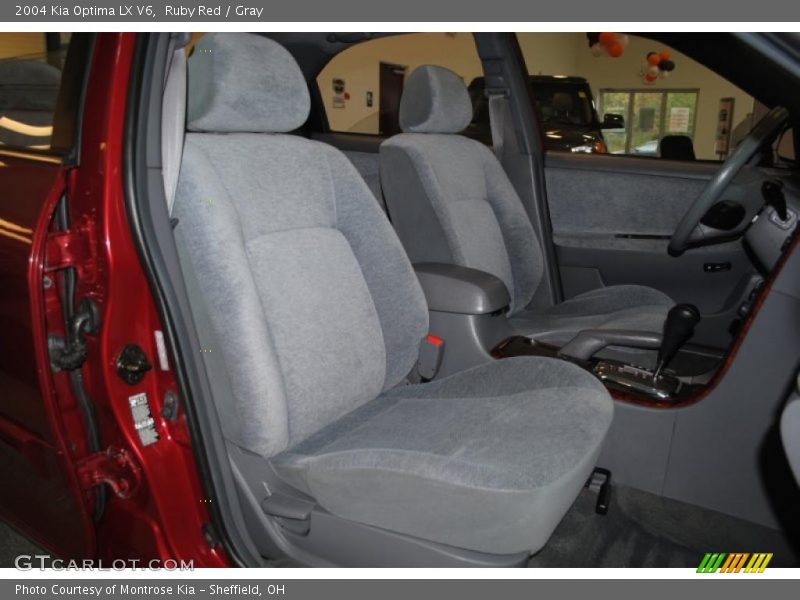 Ruby Red / Gray 2004 Kia Optima LX V6