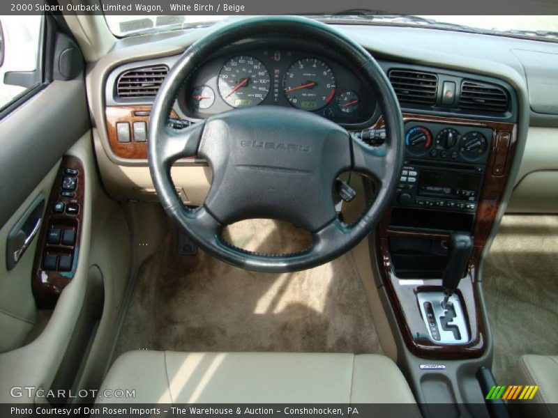 White Birch / Beige 2000 Subaru Outback Limited Wagon