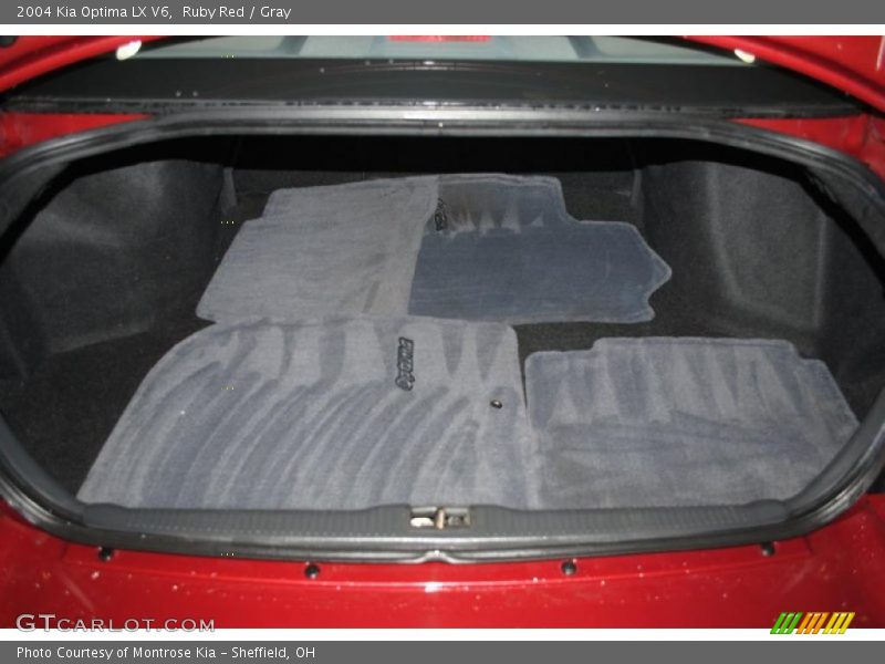 Ruby Red / Gray 2004 Kia Optima LX V6
