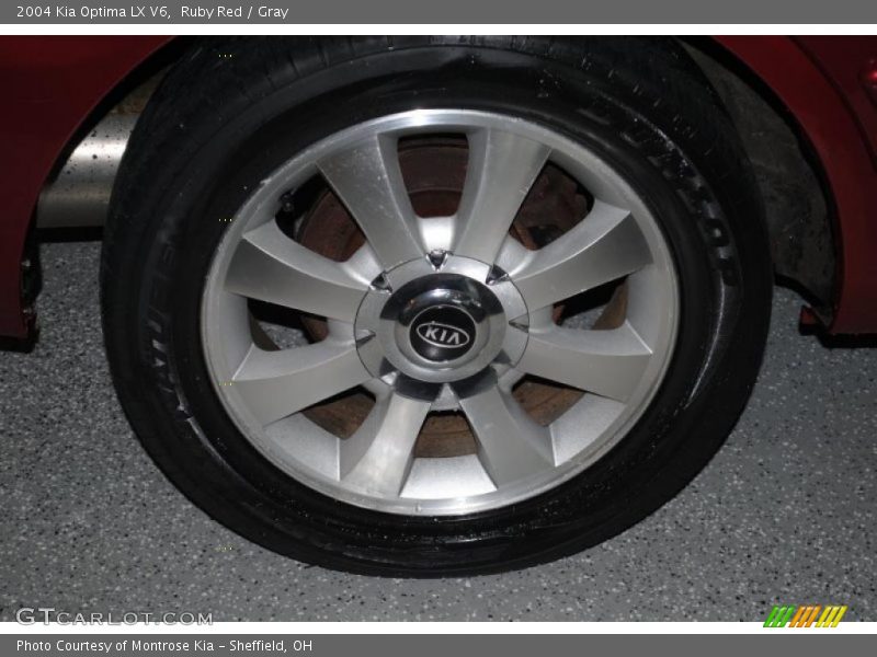 Ruby Red / Gray 2004 Kia Optima LX V6