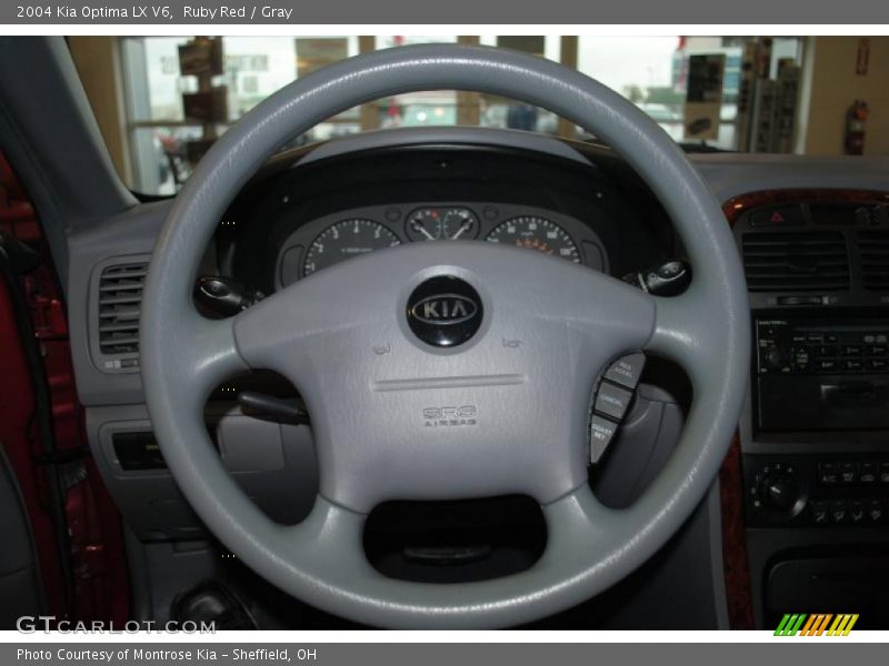 Ruby Red / Gray 2004 Kia Optima LX V6