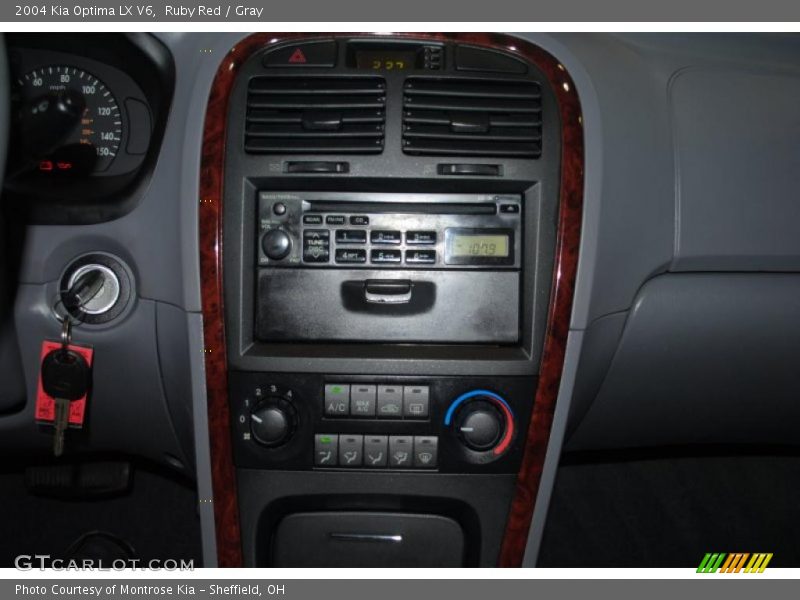Ruby Red / Gray 2004 Kia Optima LX V6