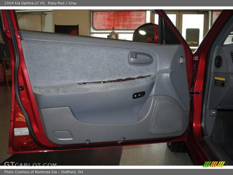 Ruby Red / Gray 2004 Kia Optima LX V6