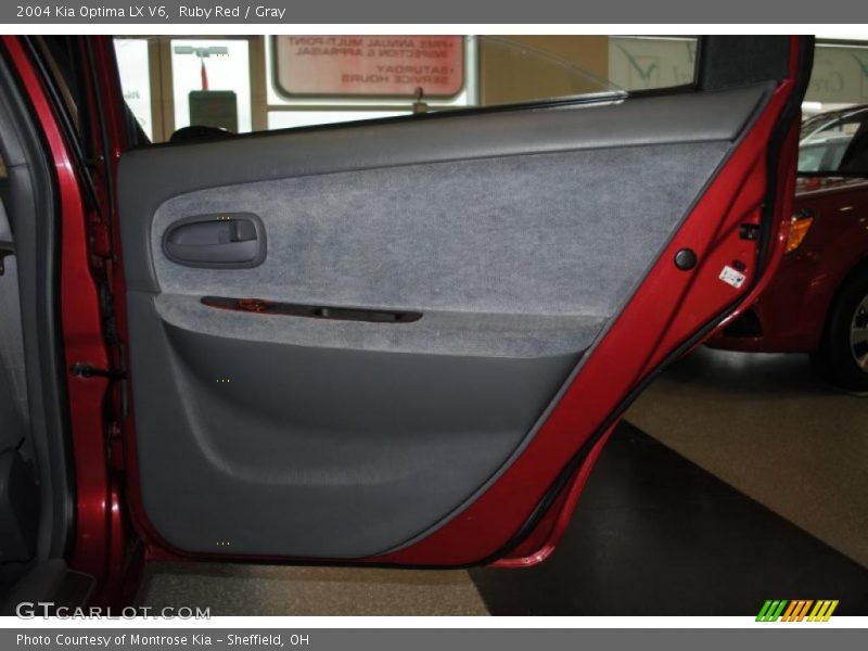Ruby Red / Gray 2004 Kia Optima LX V6