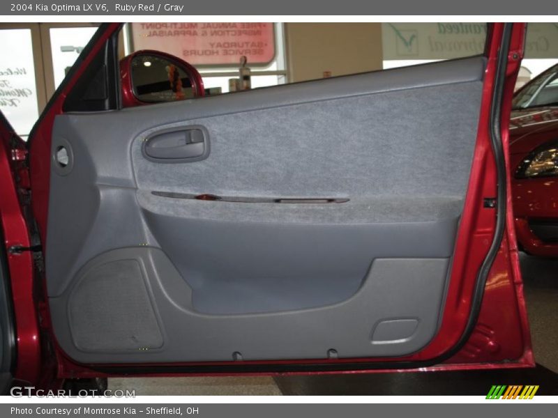 Ruby Red / Gray 2004 Kia Optima LX V6