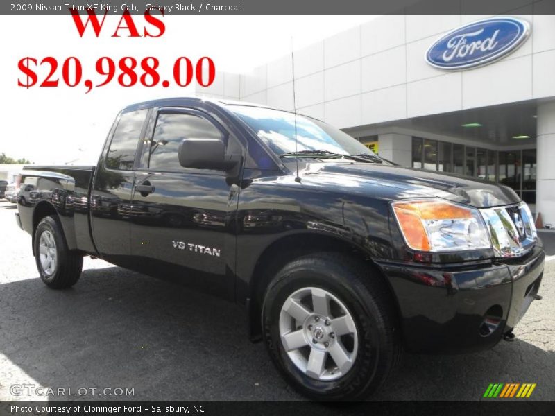 Galaxy Black / Charcoal 2009 Nissan Titan XE King Cab