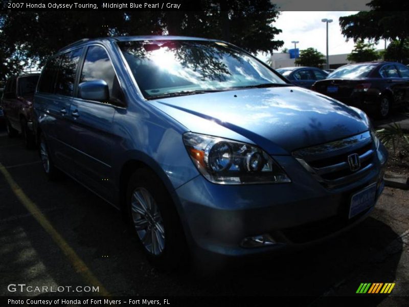 Midnight Blue Pearl / Gray 2007 Honda Odyssey Touring