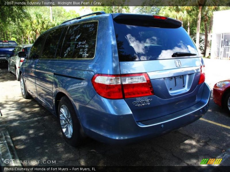 Midnight Blue Pearl / Gray 2007 Honda Odyssey Touring