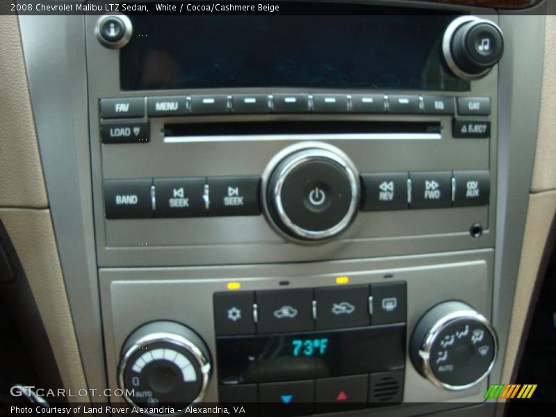 White / Cocoa/Cashmere Beige 2008 Chevrolet Malibu LTZ Sedan