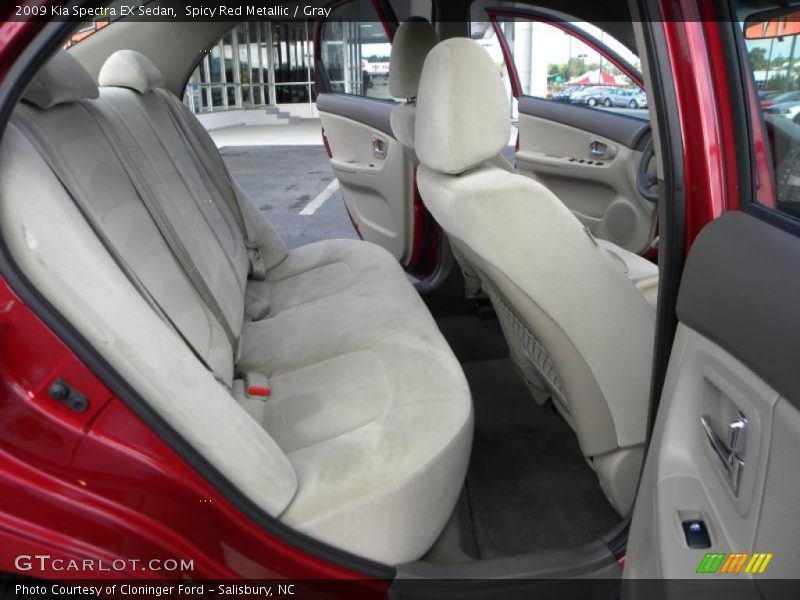 Spicy Red Metallic / Gray 2009 Kia Spectra EX Sedan