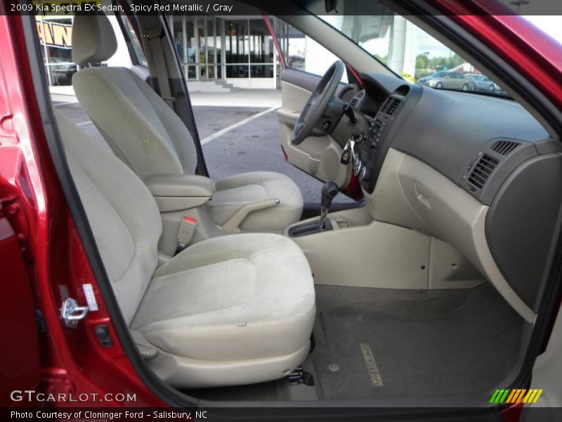 Spicy Red Metallic / Gray 2009 Kia Spectra EX Sedan