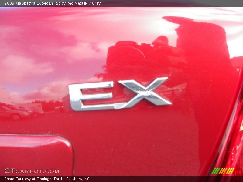 Spicy Red Metallic / Gray 2009 Kia Spectra EX Sedan