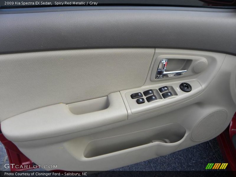 Spicy Red Metallic / Gray 2009 Kia Spectra EX Sedan