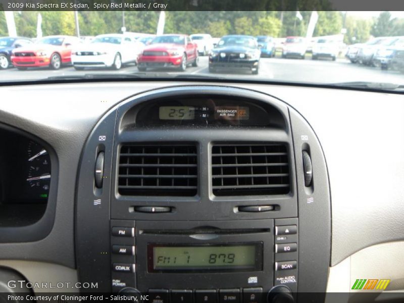 Spicy Red Metallic / Gray 2009 Kia Spectra EX Sedan