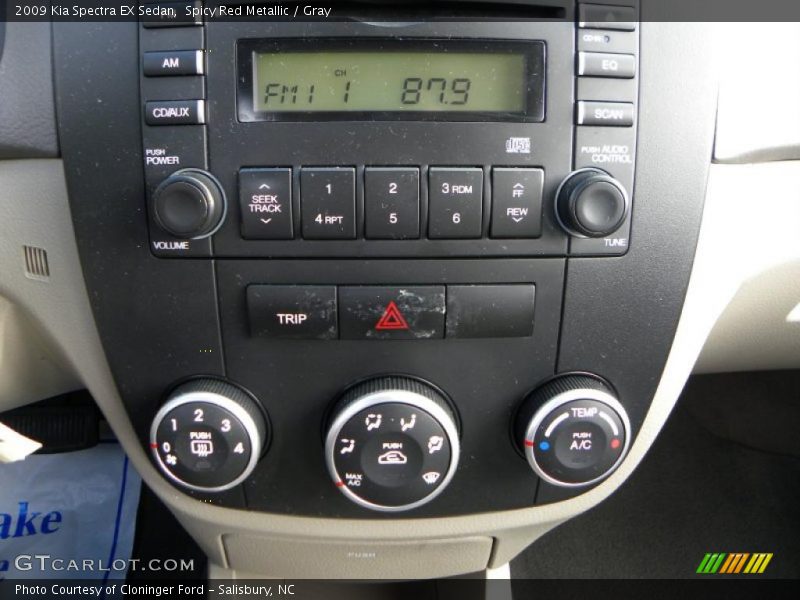 Spicy Red Metallic / Gray 2009 Kia Spectra EX Sedan