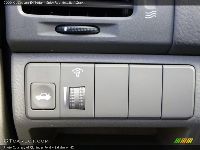 Spicy Red Metallic / Gray 2009 Kia Spectra EX Sedan