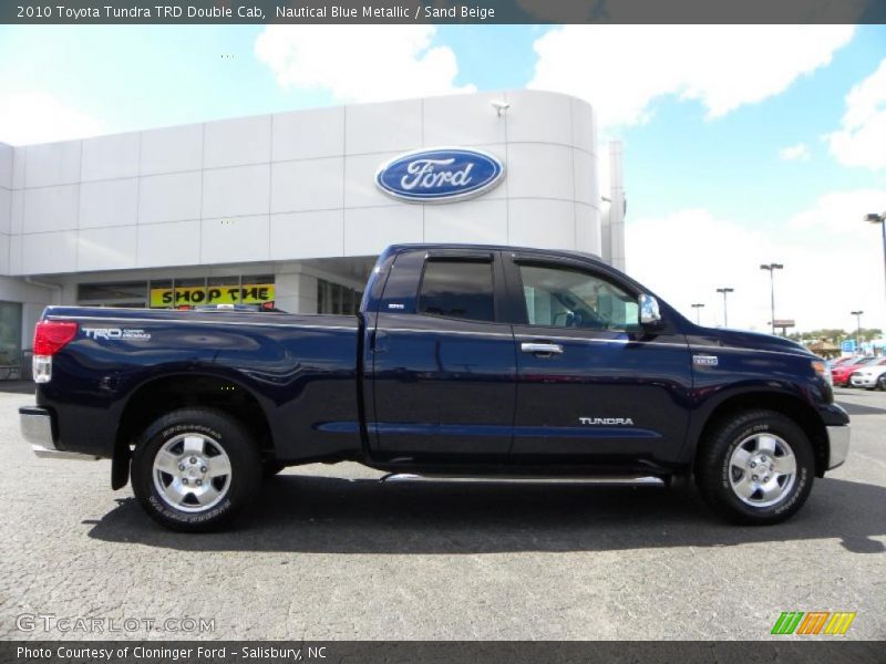 Nautical Blue Metallic / Sand Beige 2010 Toyota Tundra TRD Double Cab