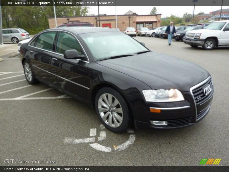 Cherry Black Pearl Effect / Amaretto 2008 Audi A8 L 4.2 quattro