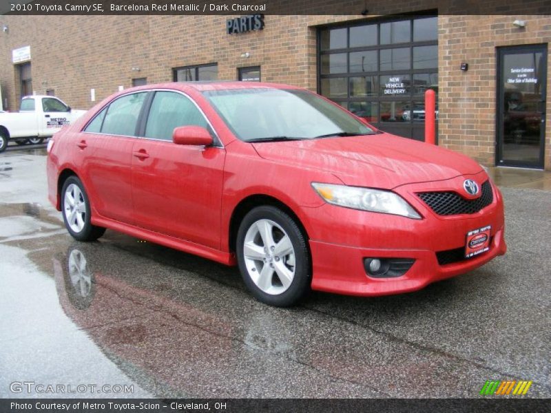 Barcelona Red Metallic / Dark Charcoal 2010 Toyota Camry SE