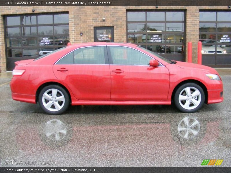 Barcelona Red Metallic / Dark Charcoal 2010 Toyota Camry SE