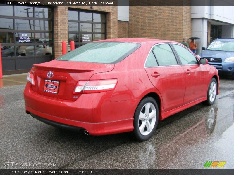 Barcelona Red Metallic / Dark Charcoal 2010 Toyota Camry SE