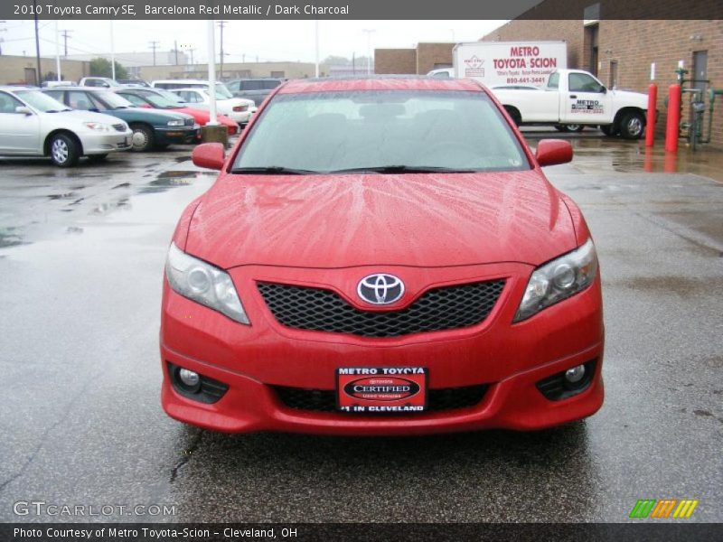 Barcelona Red Metallic / Dark Charcoal 2010 Toyota Camry SE