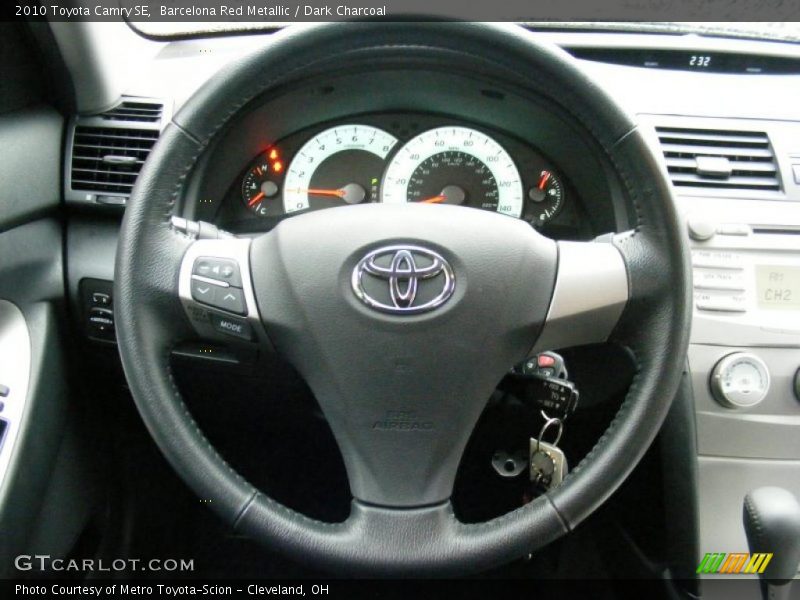 Barcelona Red Metallic / Dark Charcoal 2010 Toyota Camry SE