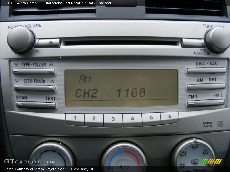 Barcelona Red Metallic / Dark Charcoal 2010 Toyota Camry SE