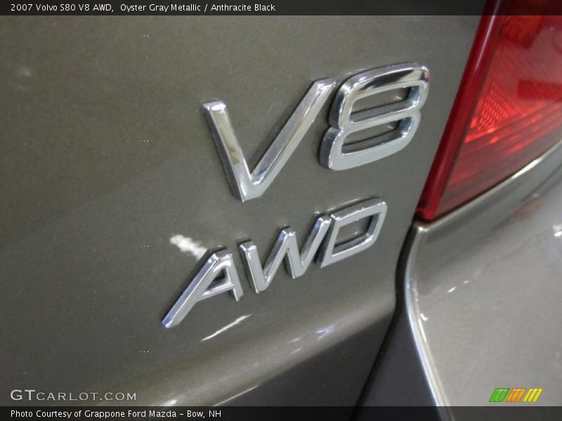 Oyster Gray Metallic / Anthracite Black 2007 Volvo S80 V8 AWD