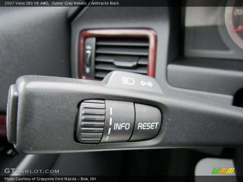 Oyster Gray Metallic / Anthracite Black 2007 Volvo S80 V8 AWD
