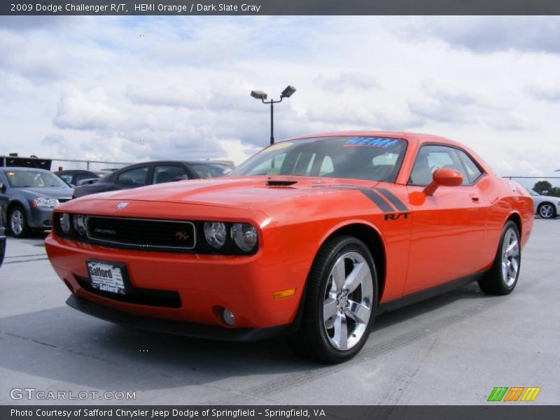 HEMI Orange / Dark Slate Gray 2009 Dodge Challenger R/T