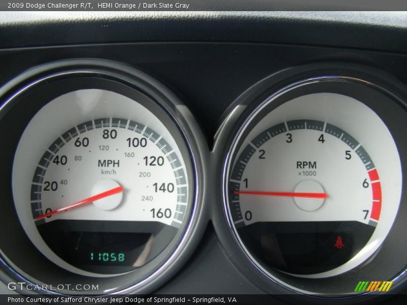 HEMI Orange / Dark Slate Gray 2009 Dodge Challenger R/T