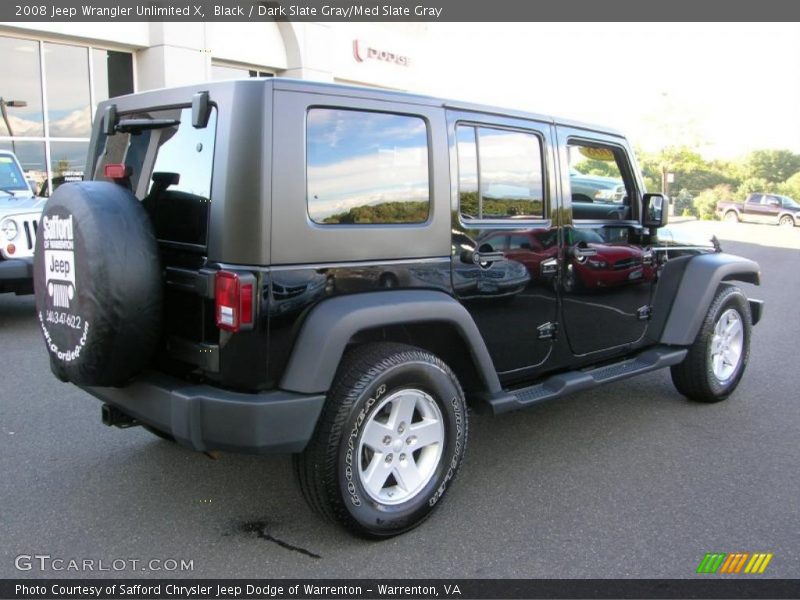 Black / Dark Slate Gray/Med Slate Gray 2008 Jeep Wrangler Unlimited X