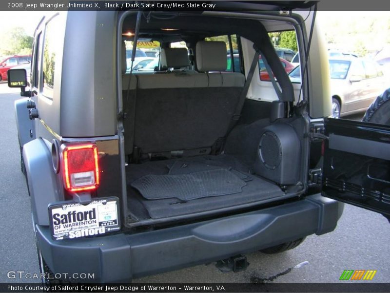 Black / Dark Slate Gray/Med Slate Gray 2008 Jeep Wrangler Unlimited X