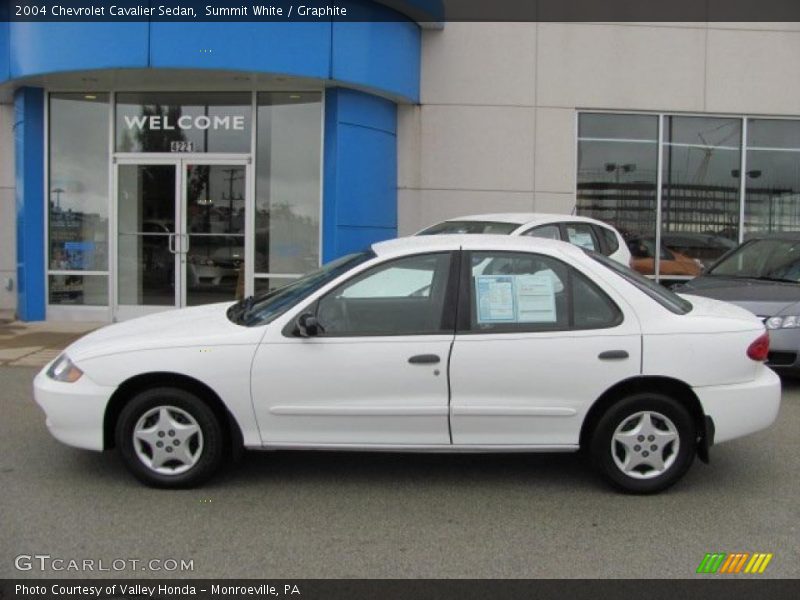 Summit White / Graphite 2004 Chevrolet Cavalier Sedan