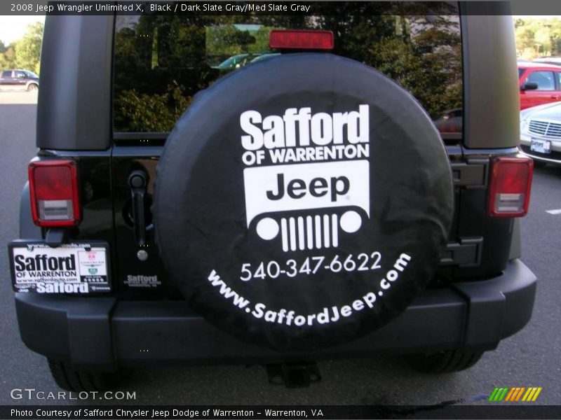 Black / Dark Slate Gray/Med Slate Gray 2008 Jeep Wrangler Unlimited X