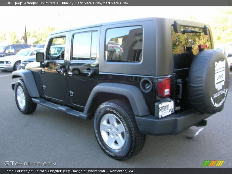 Black / Dark Slate Gray/Med Slate Gray 2008 Jeep Wrangler Unlimited X