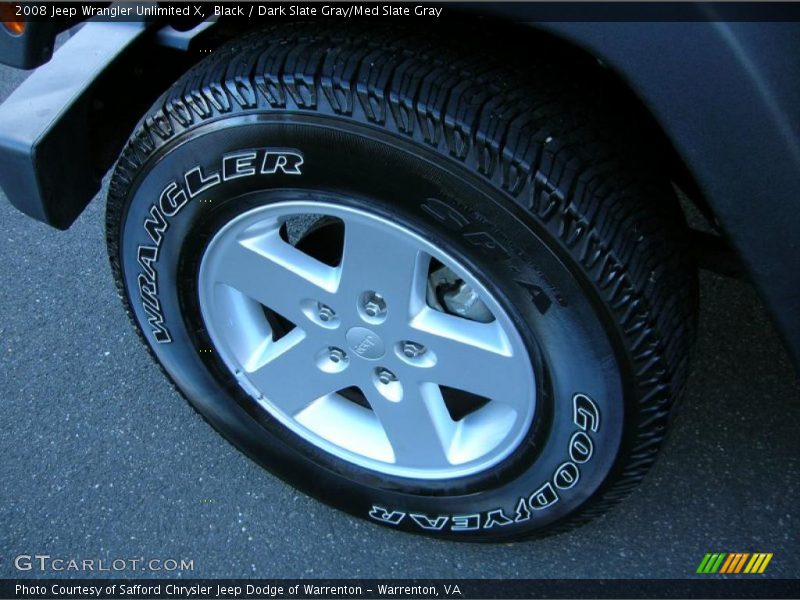 Black / Dark Slate Gray/Med Slate Gray 2008 Jeep Wrangler Unlimited X