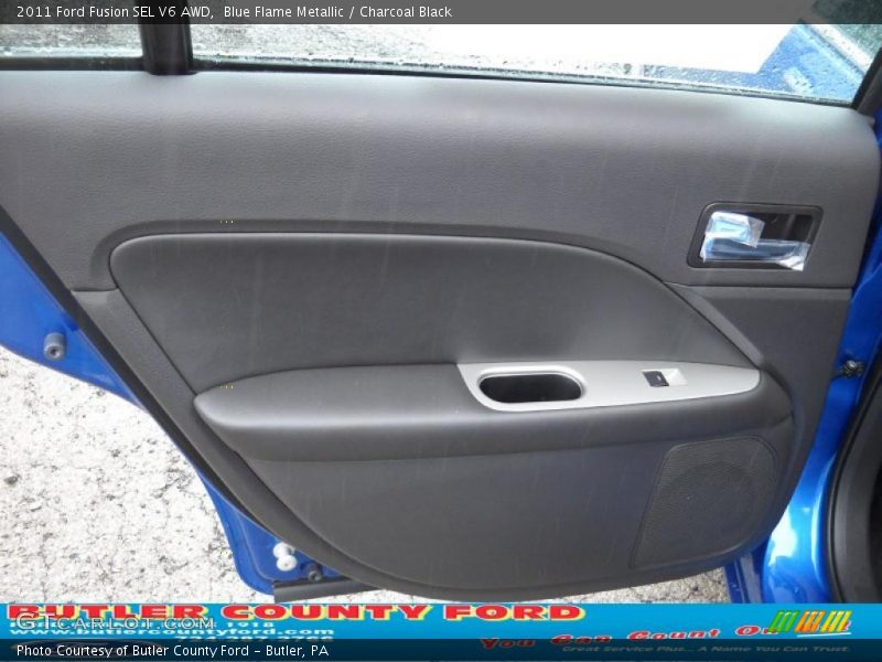 Blue Flame Metallic / Charcoal Black 2011 Ford Fusion SEL V6 AWD