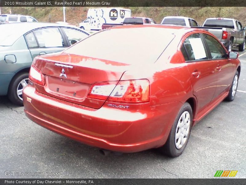 Rave Red Pearl / Medium Gray 2010 Mitsubishi Galant ES