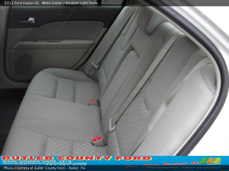 White Suede / Medium Light Stone 2011 Ford Fusion SE
