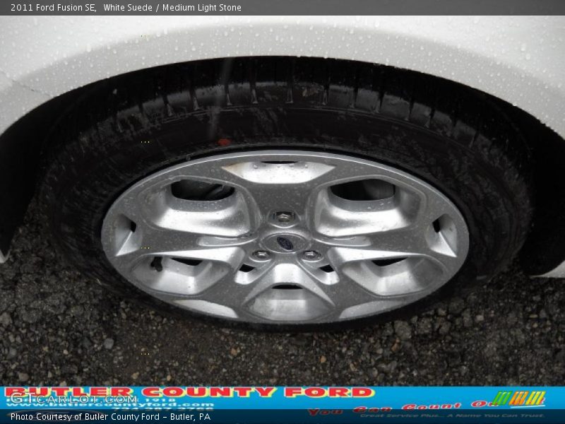 White Suede / Medium Light Stone 2011 Ford Fusion SE