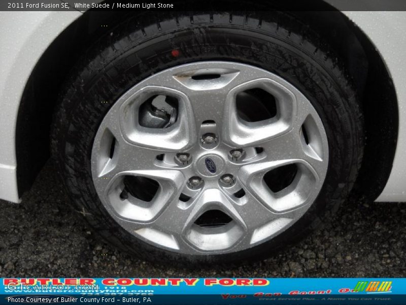 White Suede / Medium Light Stone 2011 Ford Fusion SE